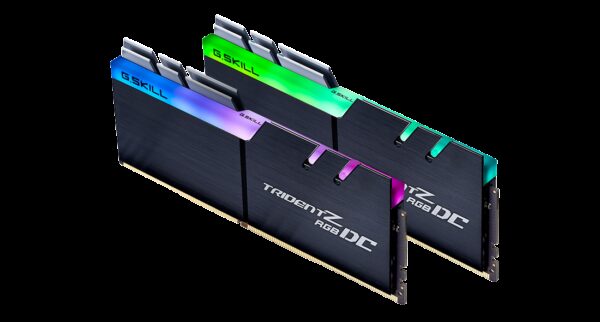 זכרון איכותי למחשב נייח G.Skill DDR4 F4-3000C14D-64GTZDC 2x32GB 3000MHz TridentZ RGB DC